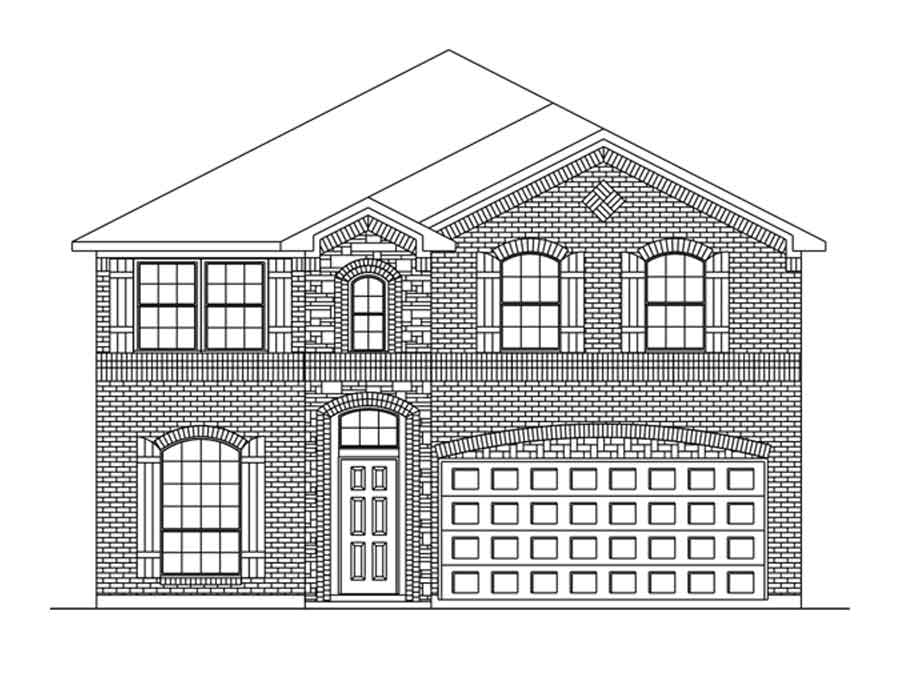 New 2-Story House Plans in Fulshear TX | The Donnington at Vanbrooke ...