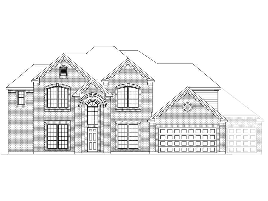 New 2 Story House Plans In Beach City Tx The Acton At Oaks