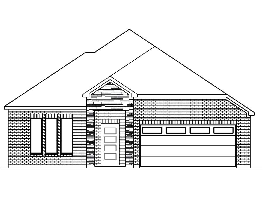 New Single-Story House Plans in Mont Belvieu TX | The Epsom at Country ...