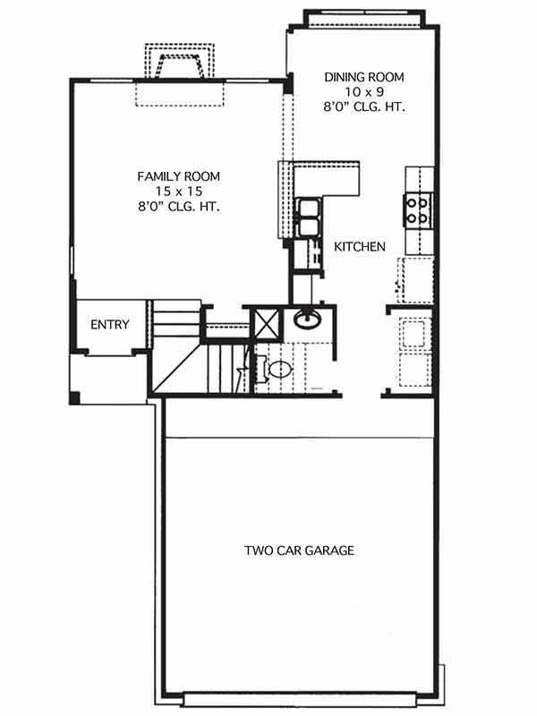 New 2-Story House Plans in Houston TX | The Hamilton at Imperial Trace ...